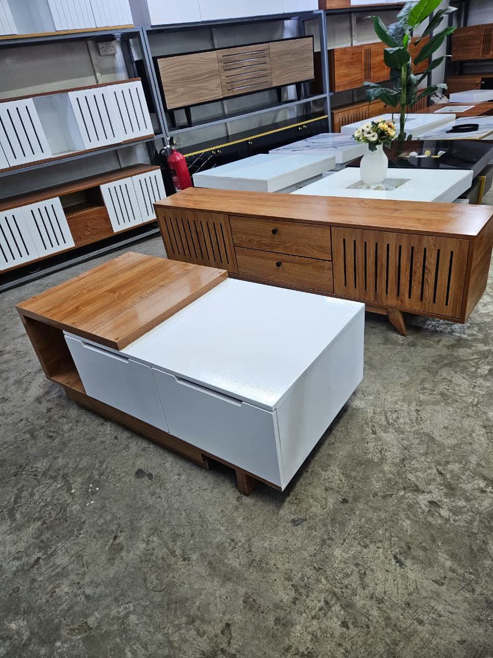 TV stands and coffee table 