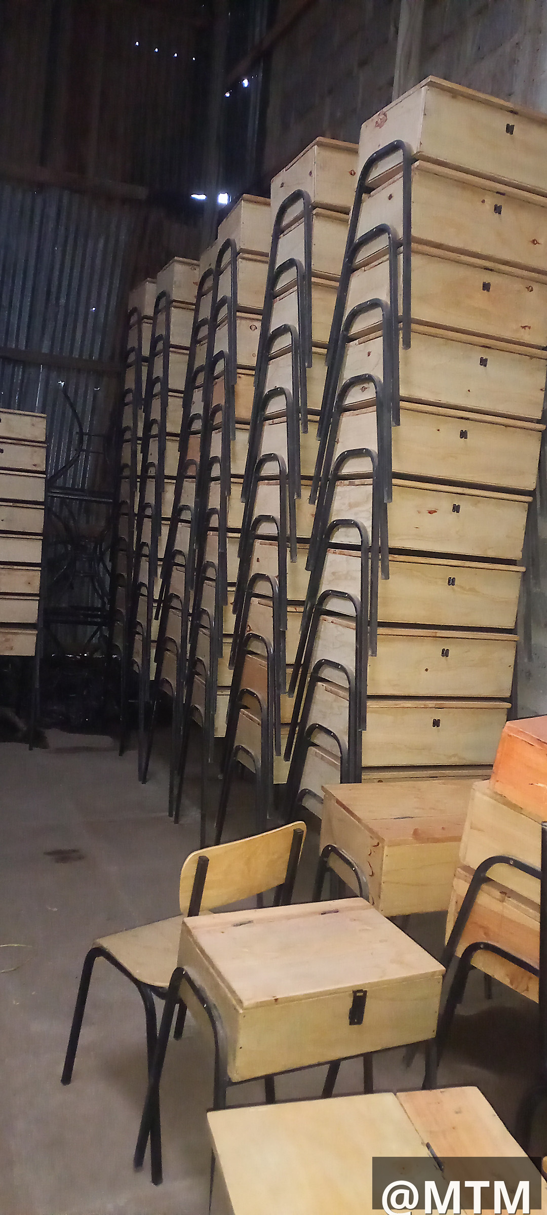 student lockers and chairs 