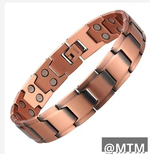 99.9 % copper bracelet with magnets
