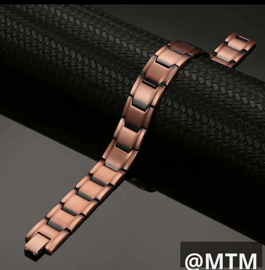 99.9 % copper bracelet with magnets