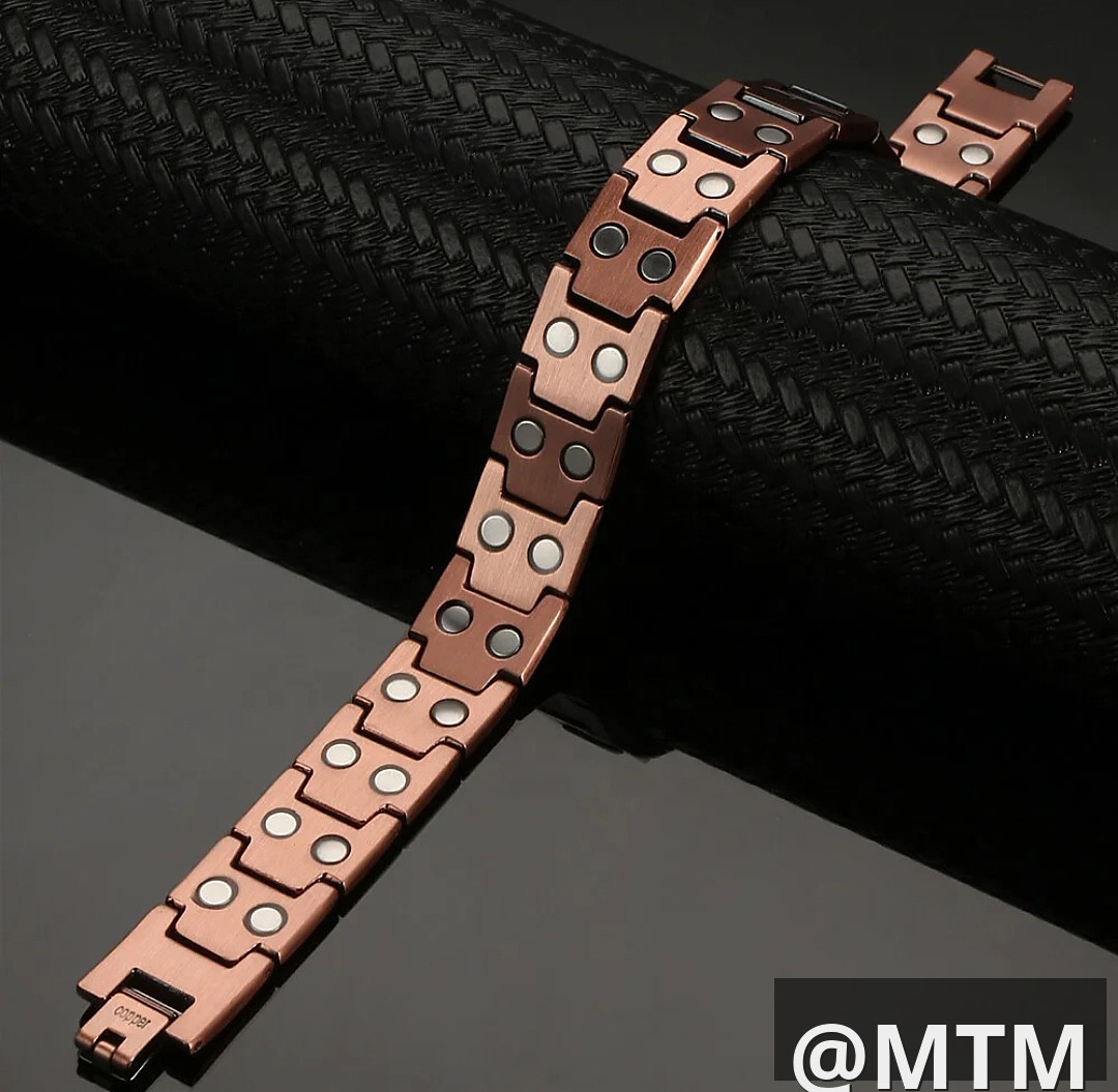 99.9 % copper bracelet with magnets