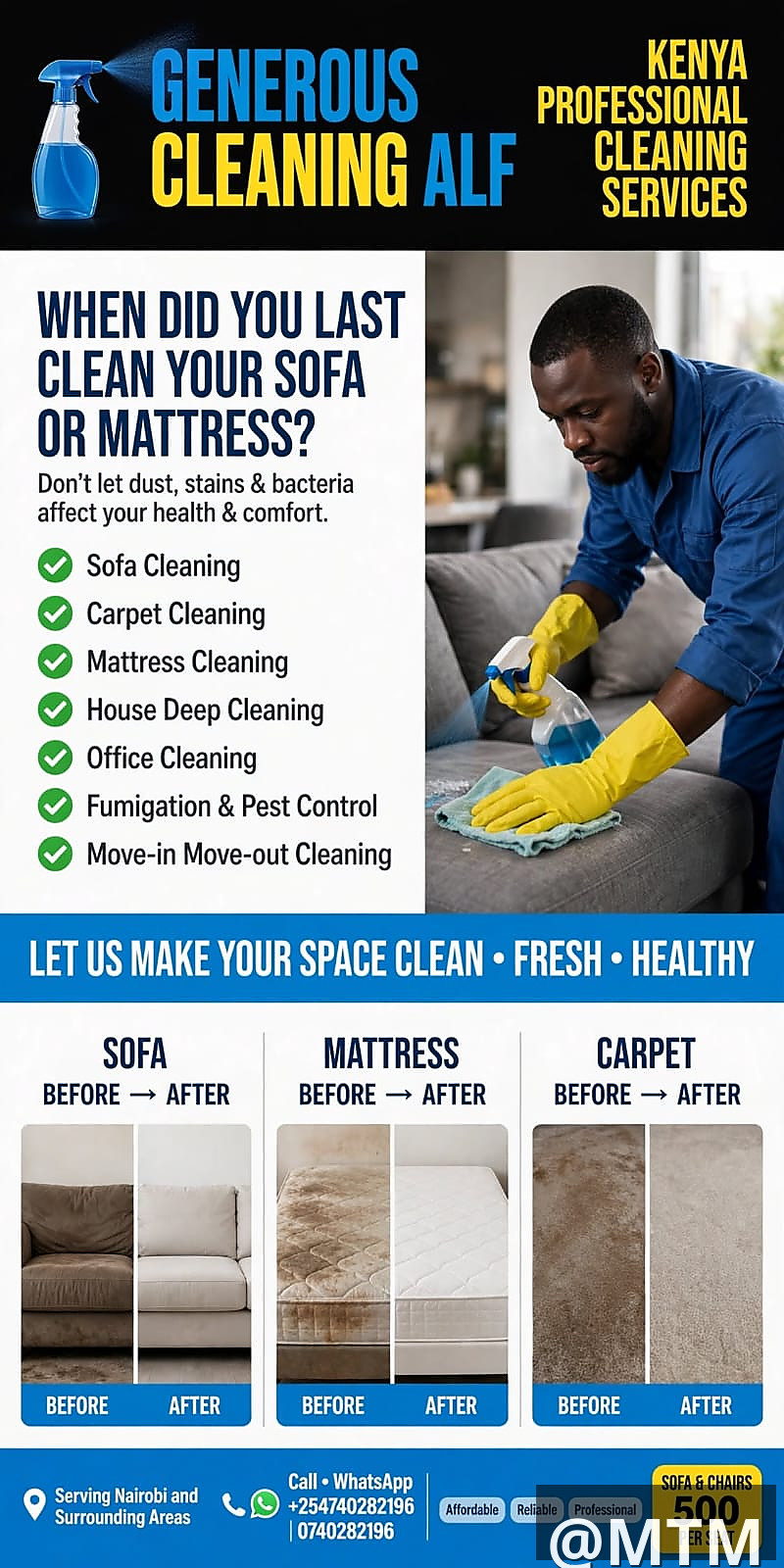Generous cleaning services