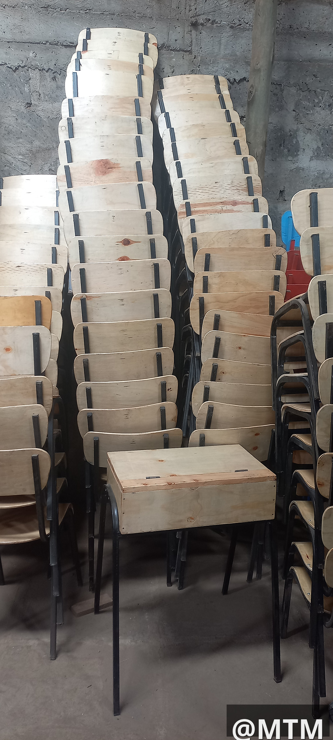 student lockers and chairs 