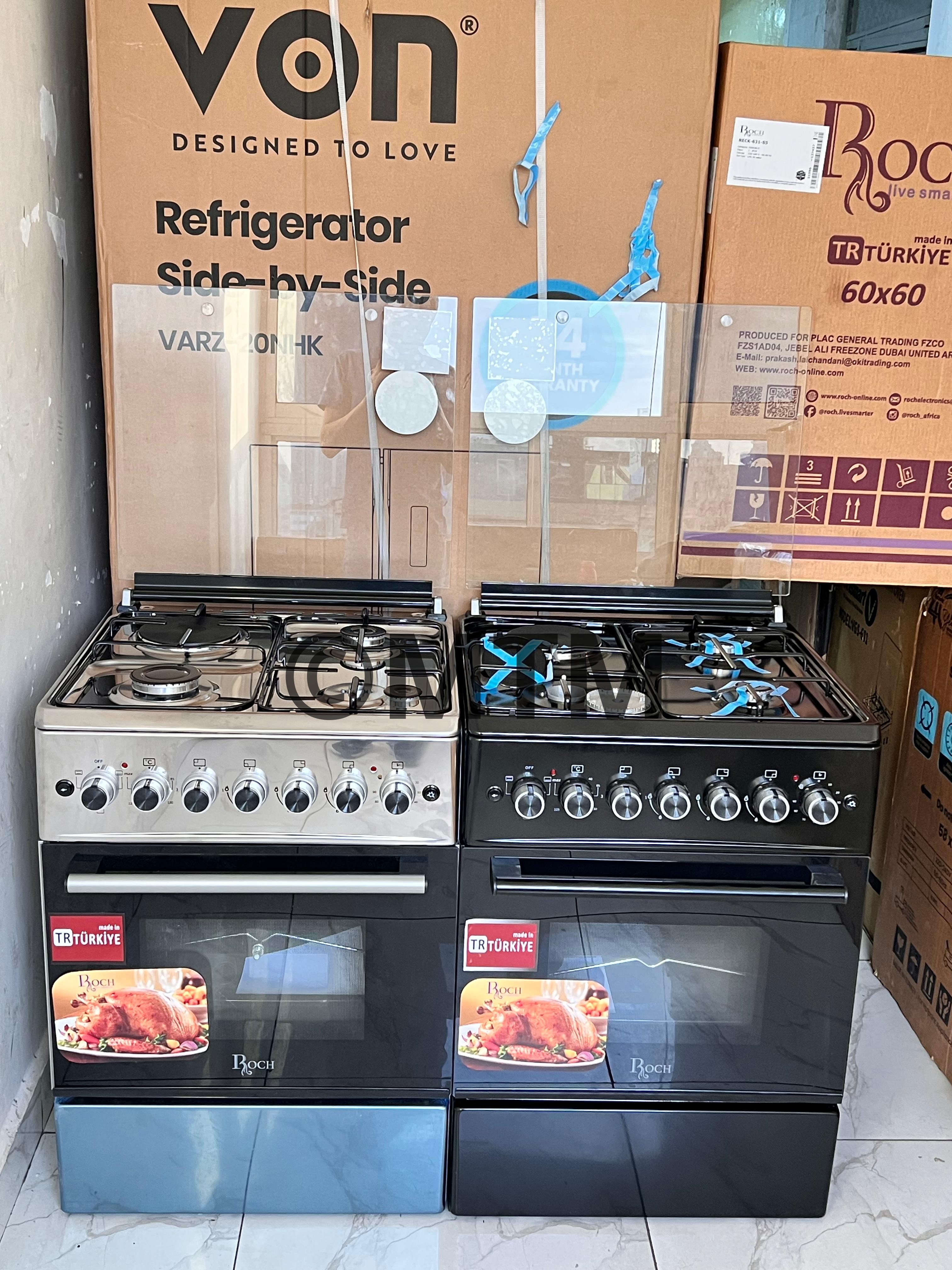 Roch Standing Cooker 3gas Jet Burner, 1 Hotplate, Electric Ove, Made in Turkey