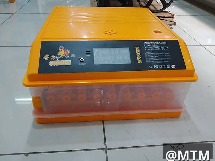 Mini incubators ranging from 64 to 204 eggs capacity