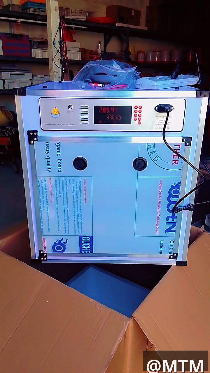 Mini incubators ranging from 64 to 204 eggs capacity