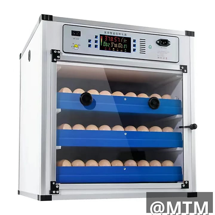 Mini incubators ranging from 64 to 204 eggs capacity