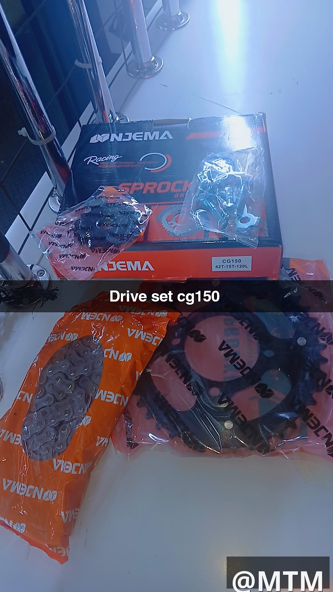 drive set bm 150,cg150,honda