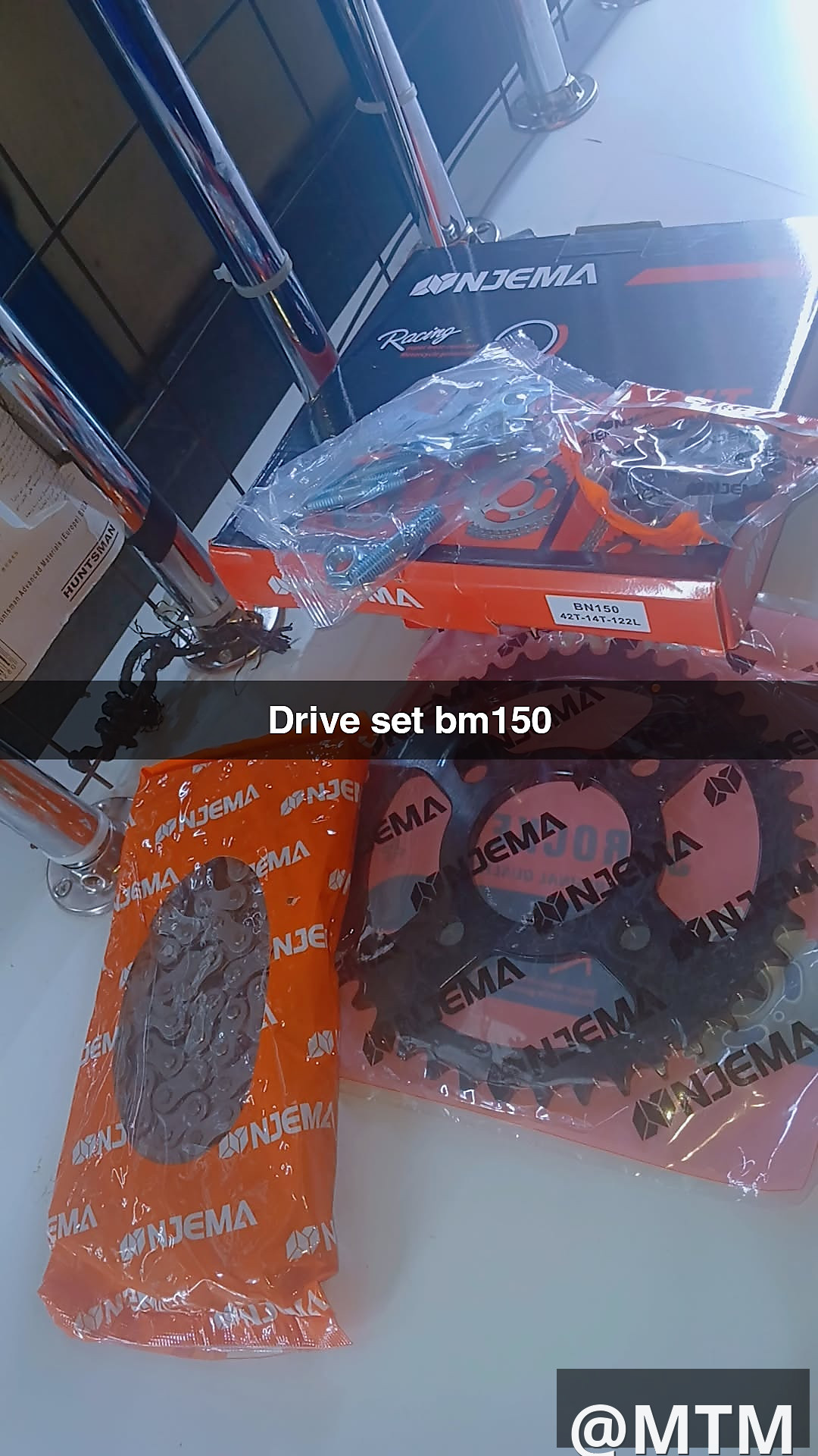 drive set bm 150,cg150,honda
