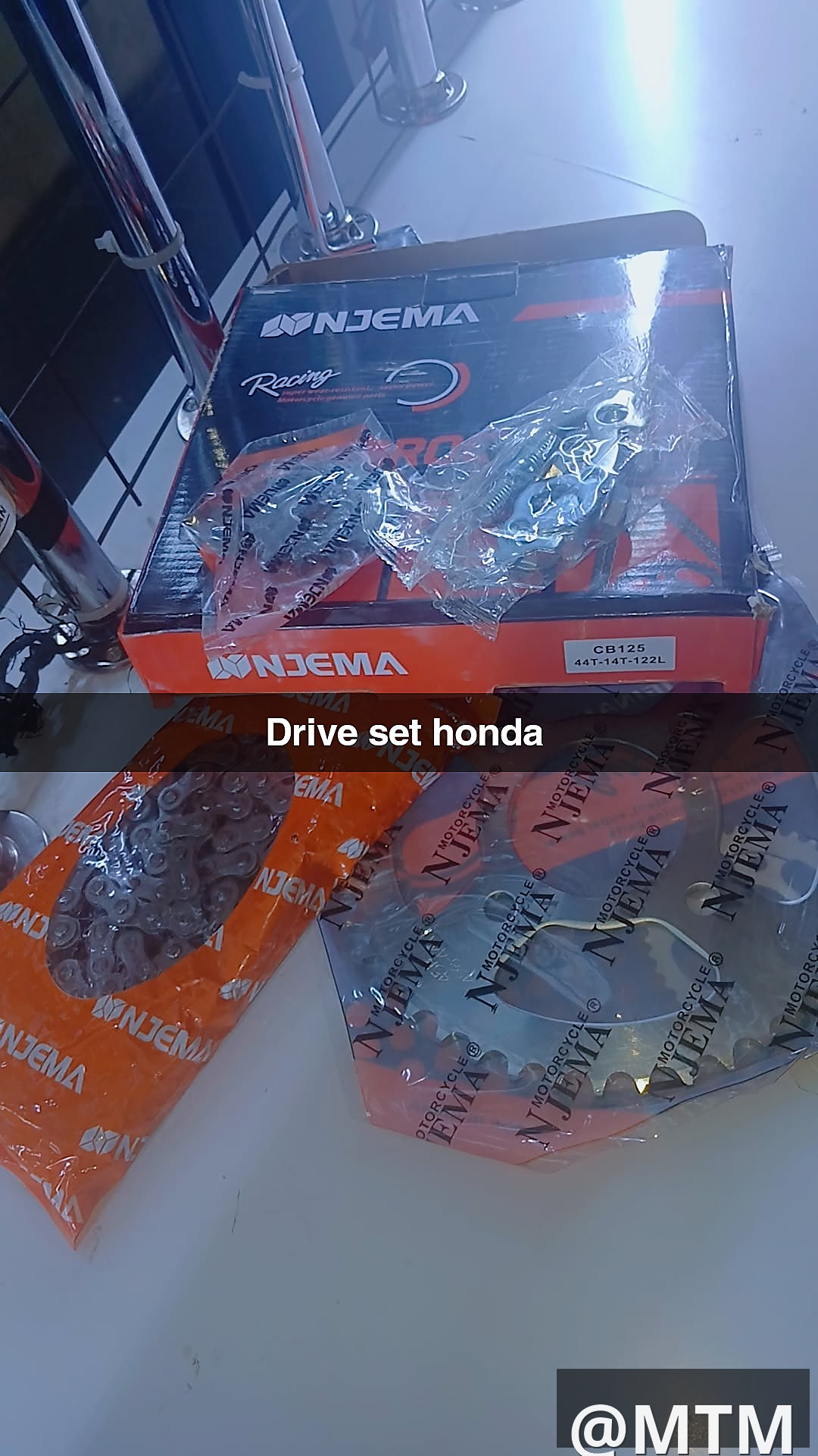 drive set bm 150,cg150,honda