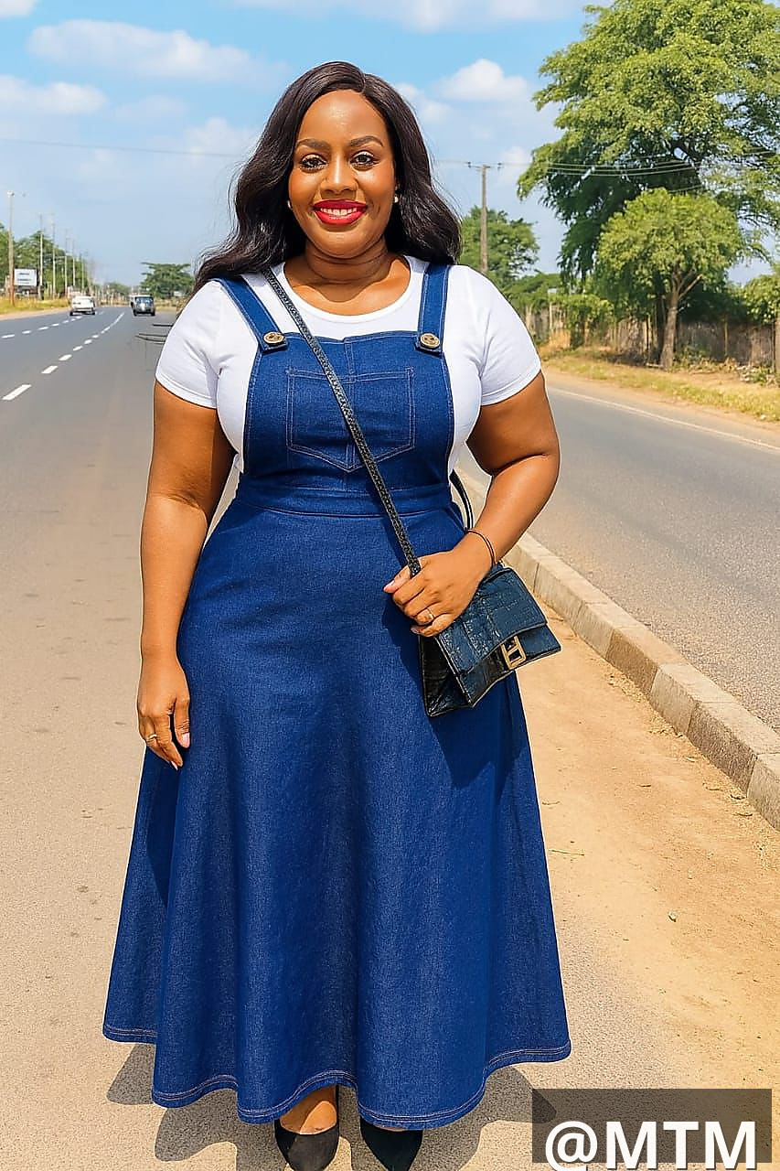 Dungaree Denim and Top 
