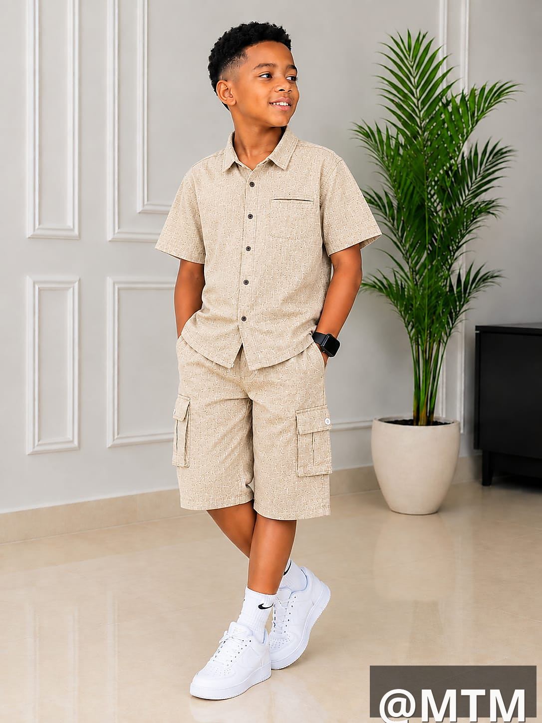 kids linen 2pc set