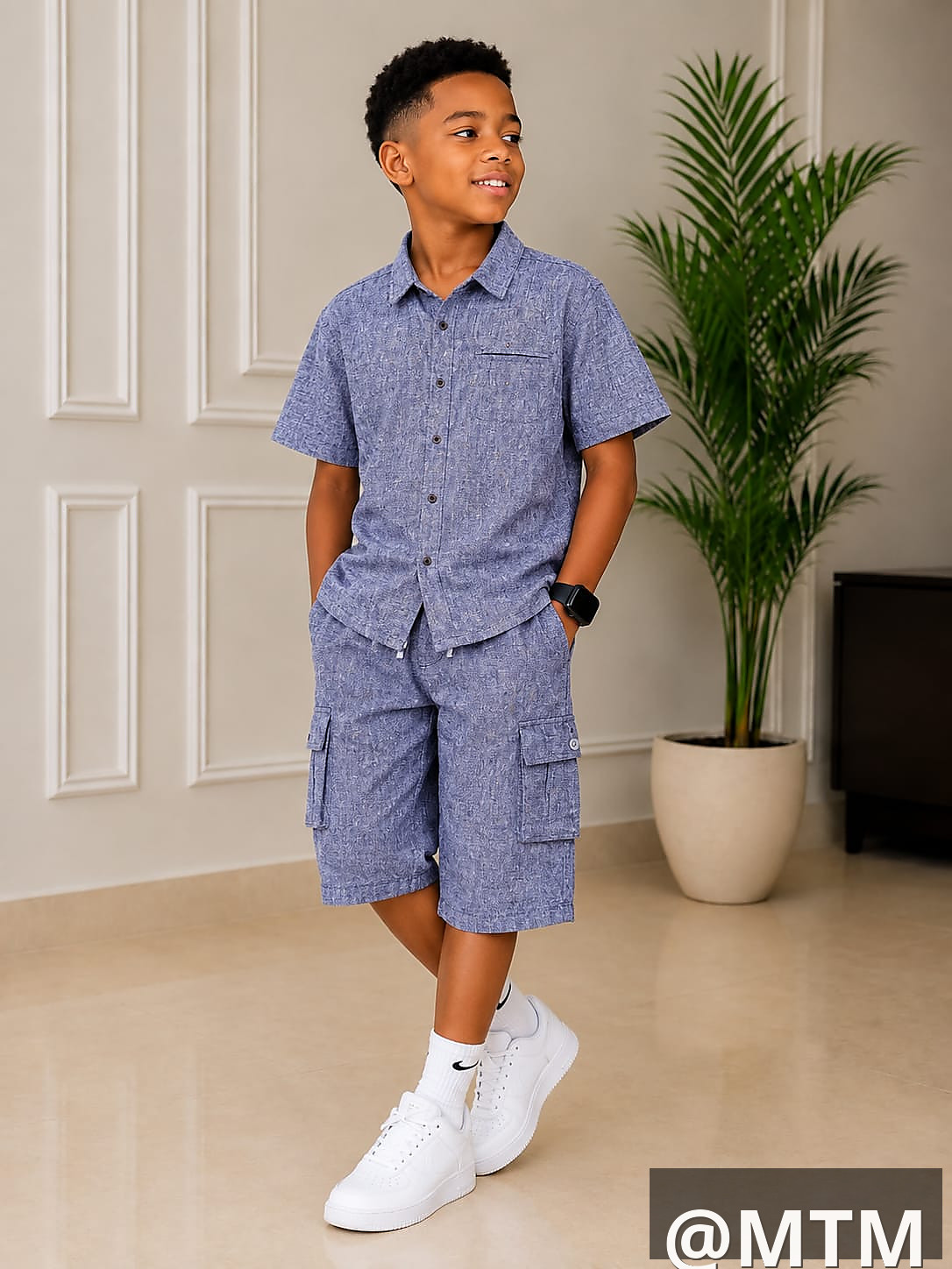 kids linen 2pc set