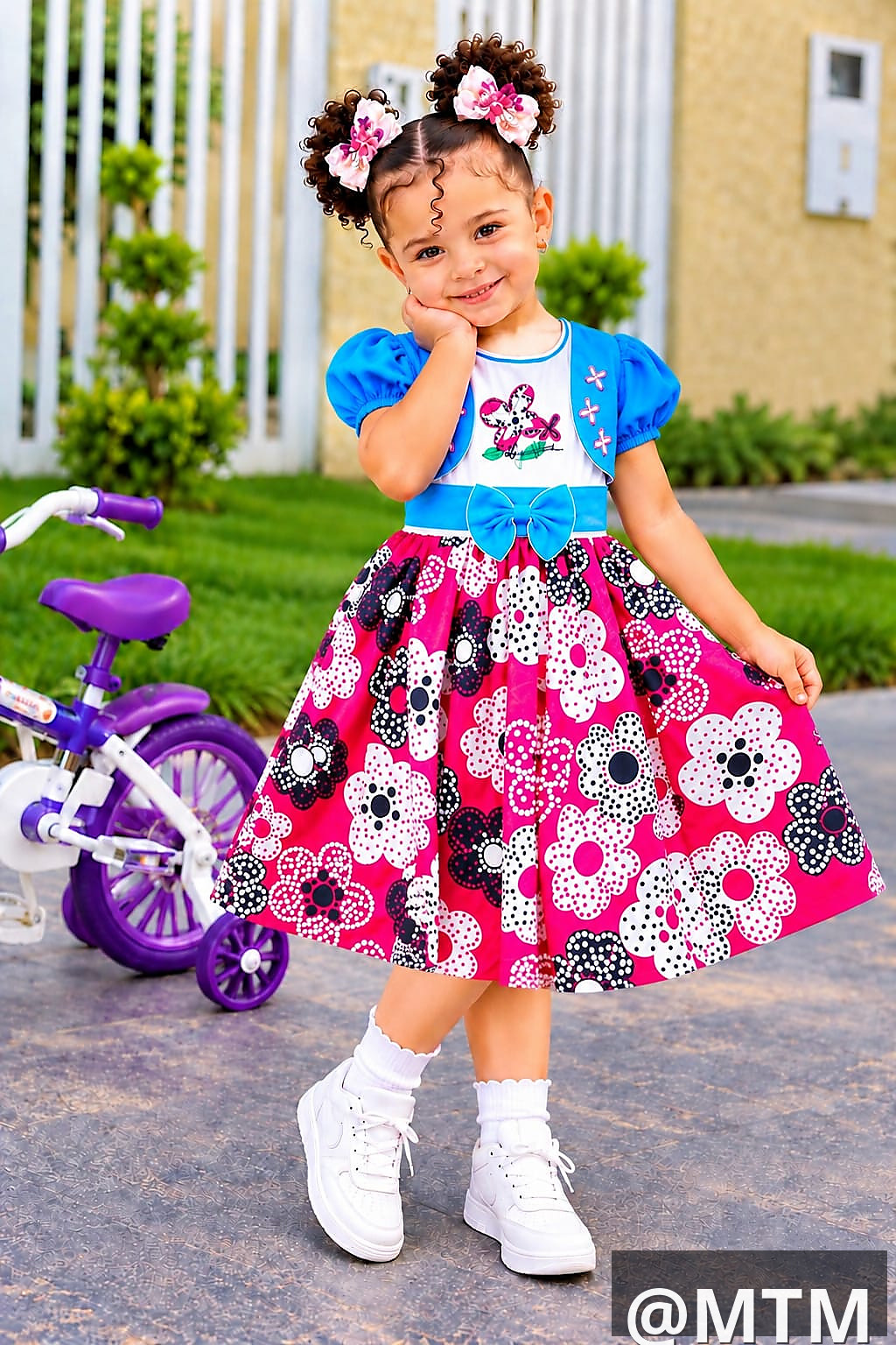  Girls’ Cotton DressesTurkey Material