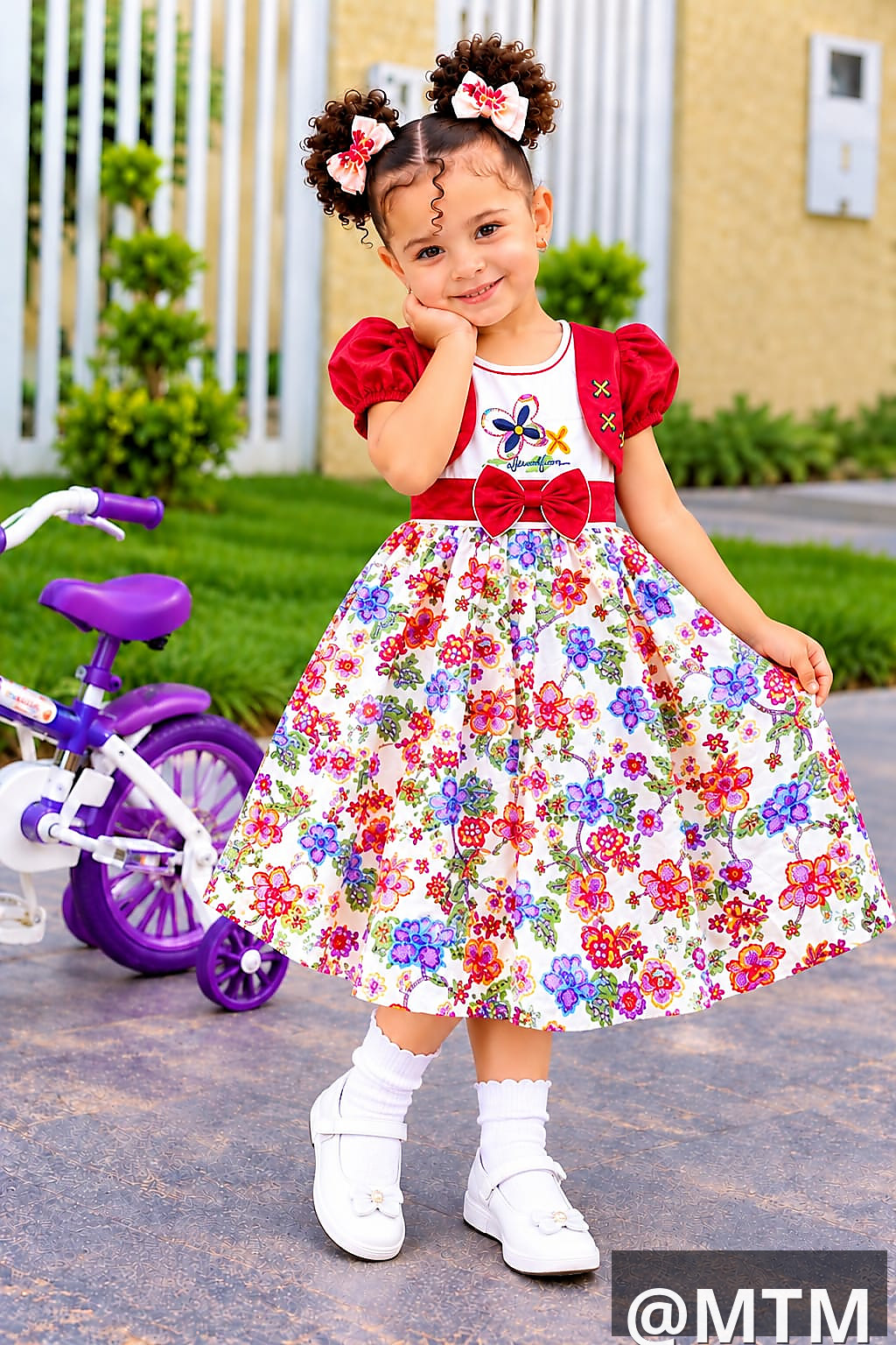  Girls’ Cotton DressesTurkey Material