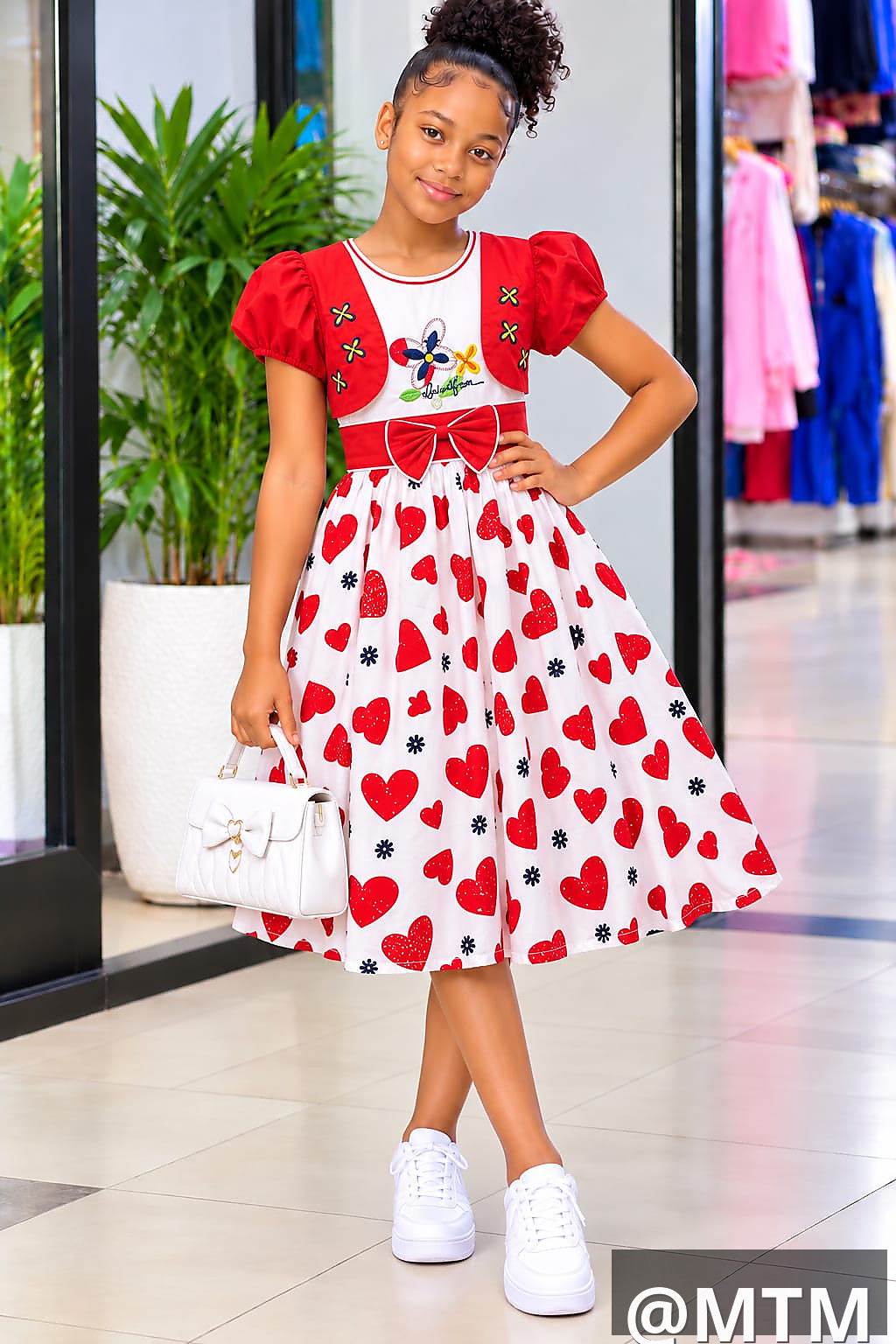  Girls’ Cotton DressesTurkey Material