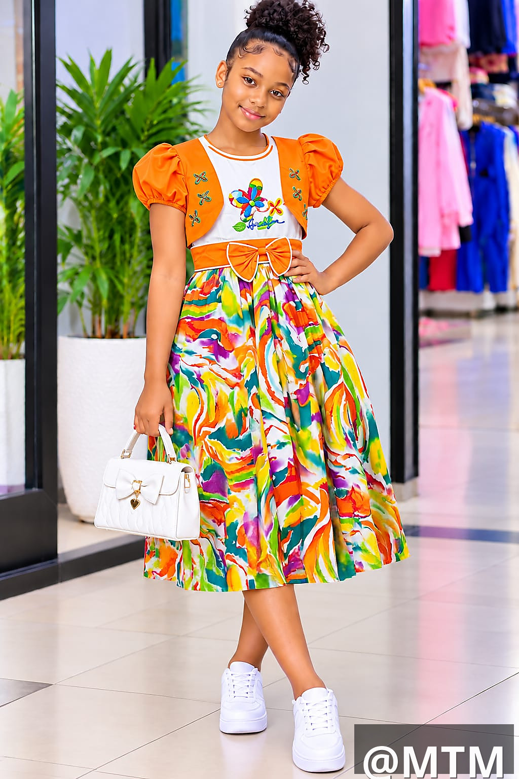  Girls’ Cotton DressesTurkey Material
