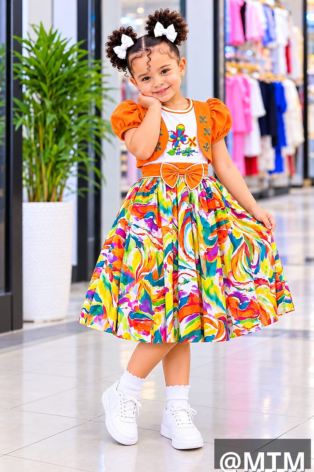 Girls’ Cotton DressesTurkey Material