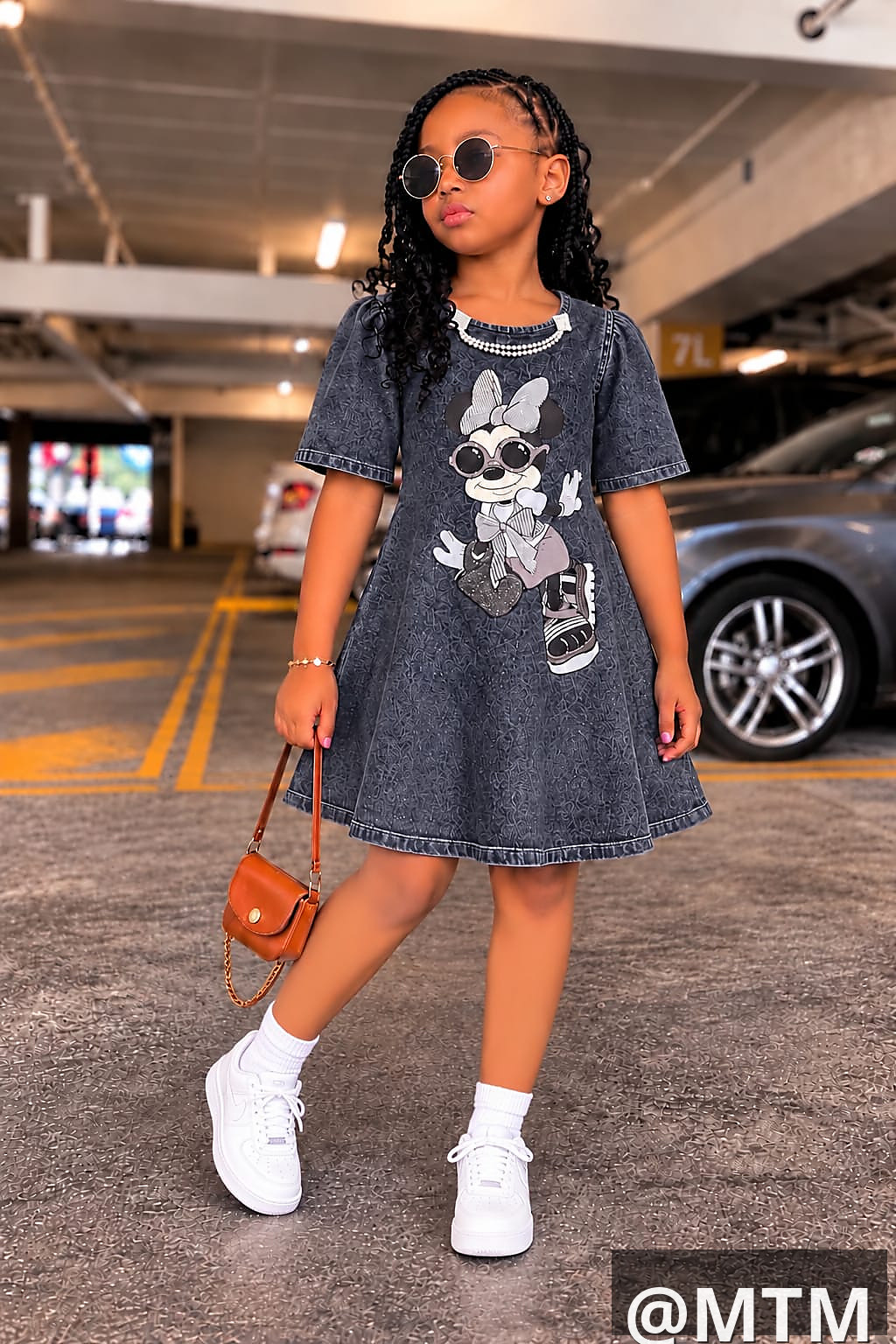 Classy shift denim dress