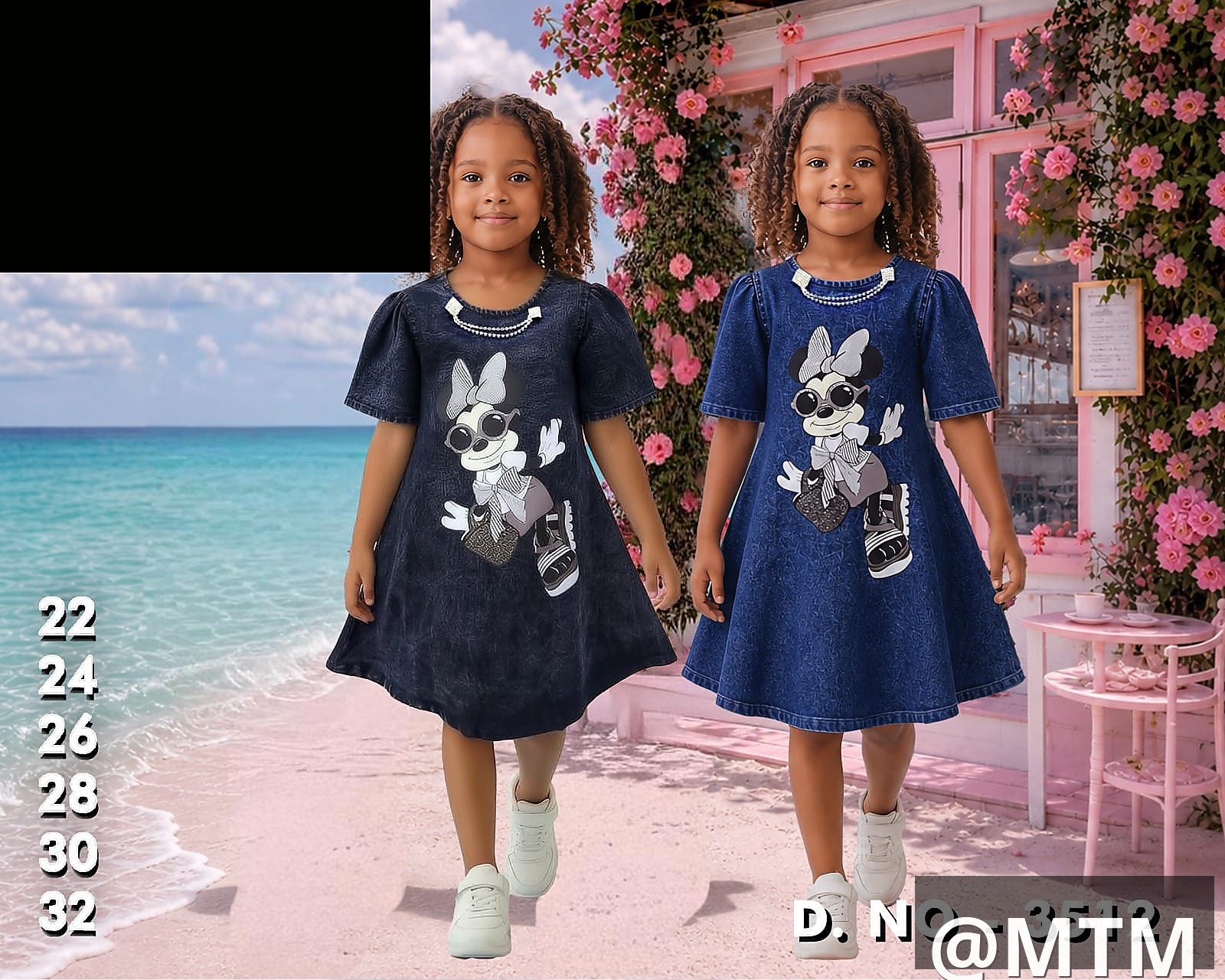 Classy shift denim dress