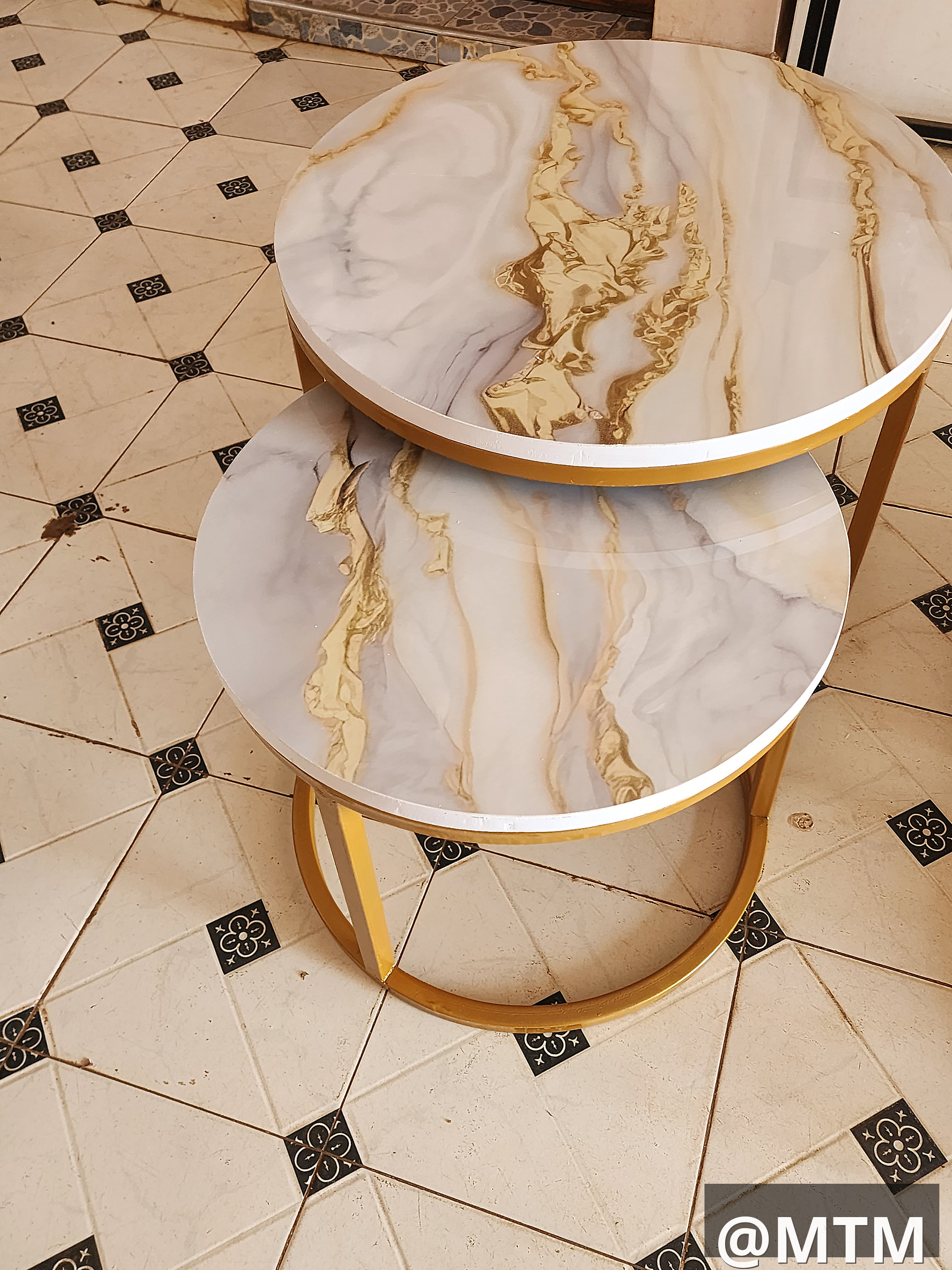 marble nesting tables