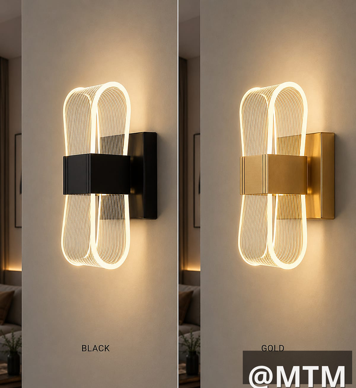 modern acrylic wall light