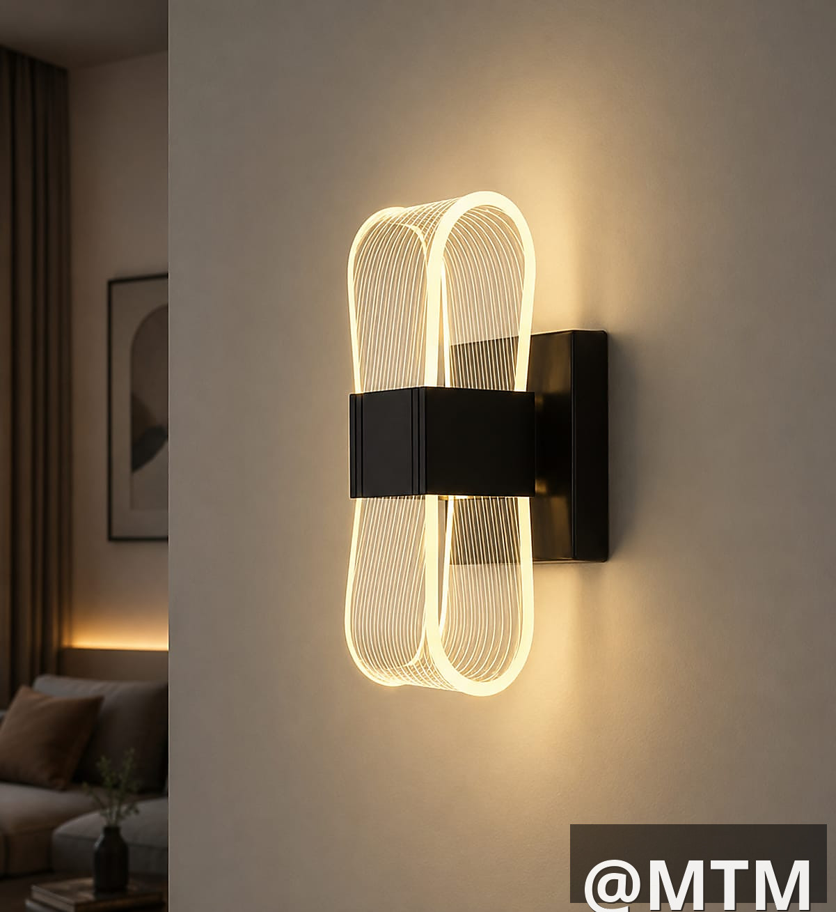 modern acrylic wall light