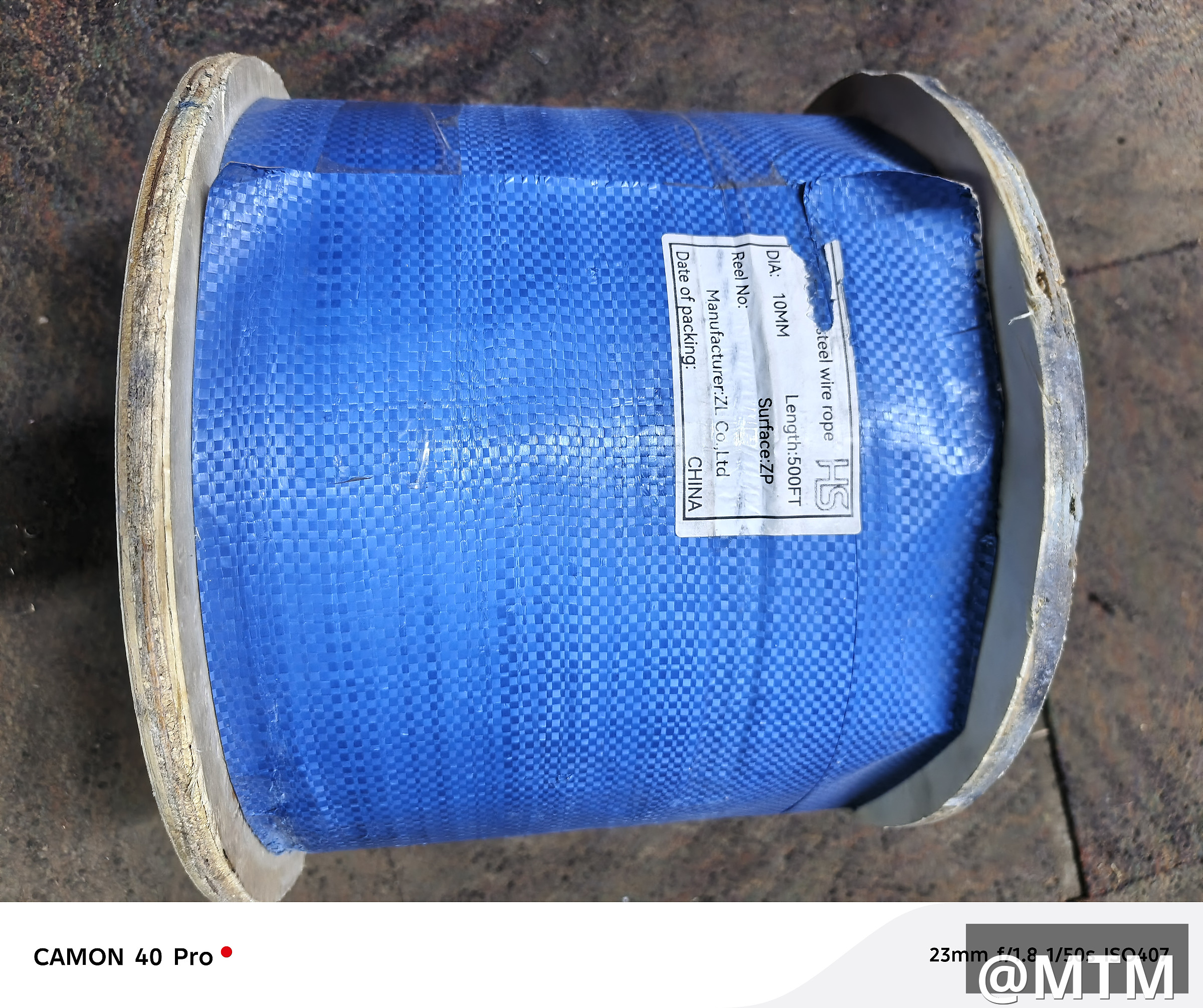 Galvanized, steelcore wirerope