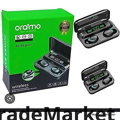 Oraimo Earpods,True -Wireless Free Pods, Superior Sound air f9 pro +