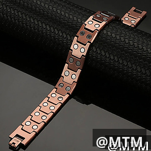 99.9 % copper bracelet with magnets