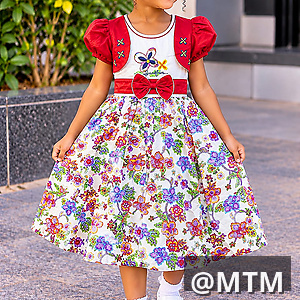  Girls’ Cotton DressesTurkey Material