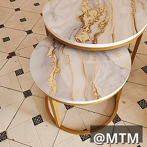 marble nesting tables