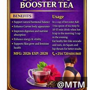 Butt Hips Booster Tea and Tablets 